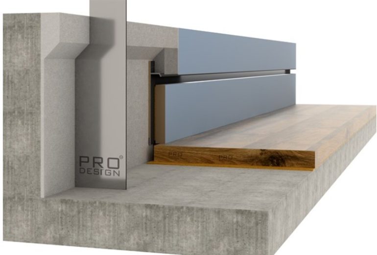 Скрытый плинтус для разных типов напольных покрытий